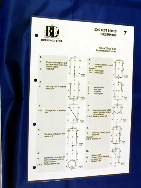 s049 Elementary 49 09 Dressage Test Sheet Laminated Dressage Direct